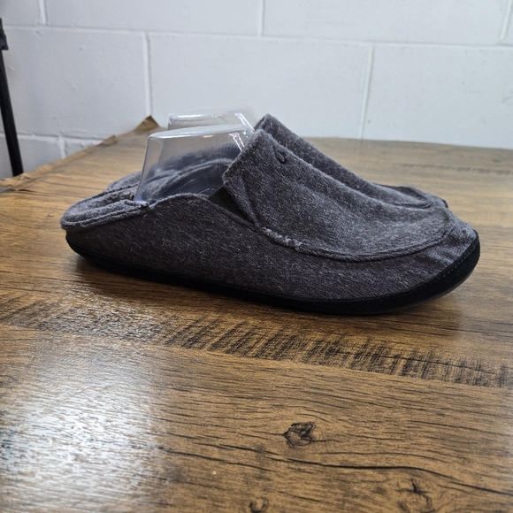 Olukai Moloa Huku Gray Textile Slip On Shoes - Picture 10 of 10